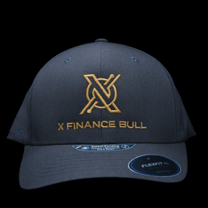 Dark Grey Hat - xFinanceBull Embroidered Branding Cap