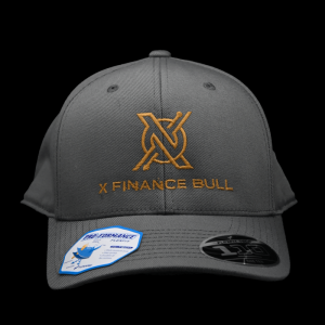 Gray Hat - xFinanceBull Embroidered Branding Cap
