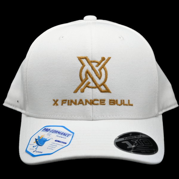 White Hat - xFinanceBull Embroidered Branding Cap - Image 4