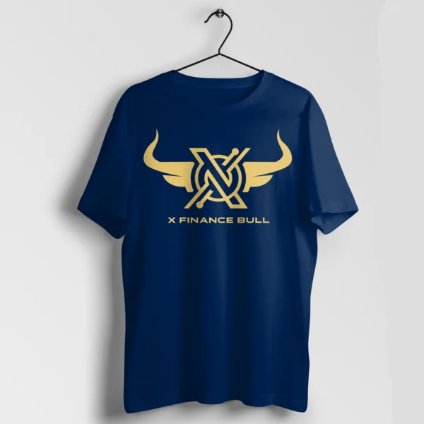 xFinanceBull T-Shirt (Blue)– Confidence in Every Stitch